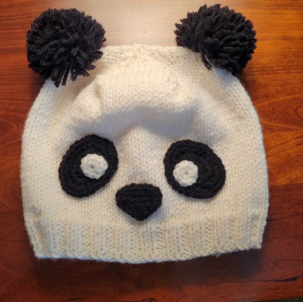 Cute Panda Knit Beanie